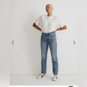 NWT Madewell curvy 90s straight Jean